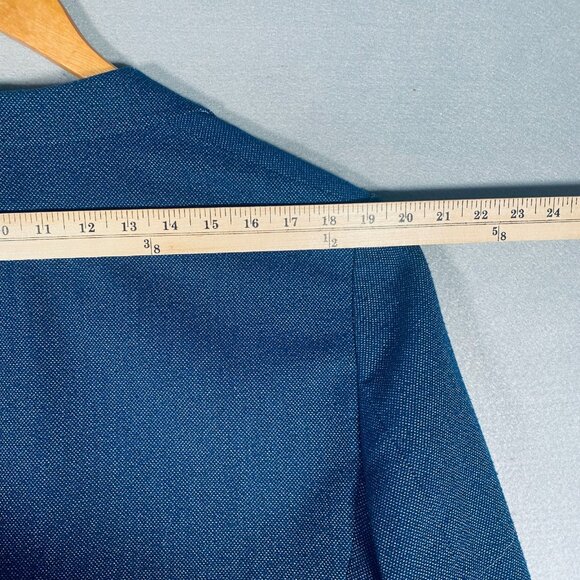 Ted Baker London Blazer Mens 42R Blue Stretch Softshell Sport Coat Jacket - Picture 11 of 15